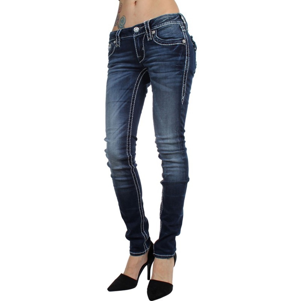 ROCK REVIVAL - WOMENS GEMINI SKINNY JEANS - 31”
